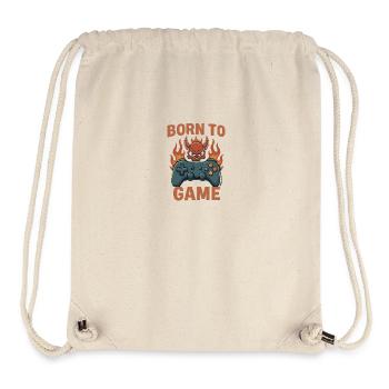 Born to Game – Fire Skull Controller - Stanley/Stella recycelter Gym Bag - Naturweiß - Vorne
