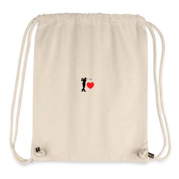 Love Golf - the golf player - Stanley/Stella Recycled Gym Bag - natural - Front