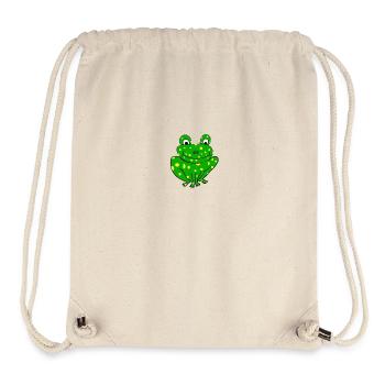 Fröhlicher Frosch - Stanley/Stella recycelter Gym Bag - Naturweiß - Vorne