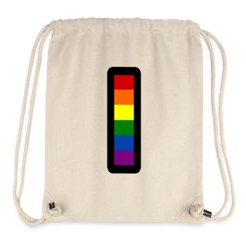 Lgbtq flagge - Stanley/Stella recycelter Gym Bag - Naturweiß - Vorne