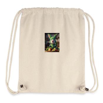 Child-friendly fruit bunny vegetables to delight in - Stanley/Stella Recycled Gym Bag - natural - Front
