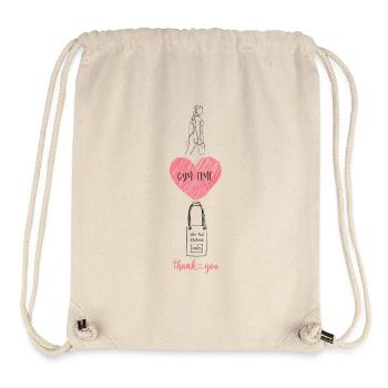 Fitness - GYM TIME do not disturb Thank you - Stanley/Stella recycelter Gym Bag - Naturweiß - Vorne