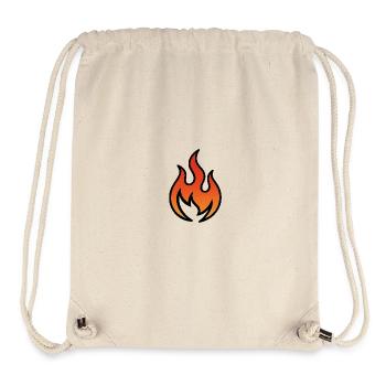Flamme Feurig Farbverlauf Warm - Stanley/Stella recycelter Gym Bag - Naturweiß - Vorne