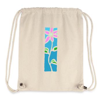 Fleur d'ornement - couleurs fleurs et conception de la nature - Sac à cordon recyclé Stanley/Stella - blanc naturel - Devant