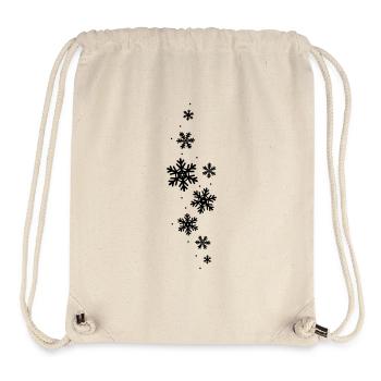 Eiskristalle Glitzer - Stanley/Stella recycelter Gym Bag - Naturweiß - Vorne