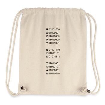 FROHES NEUES JAHR – Binärcode - Stanley/Stella recycelter Gym Bag - Naturweiß - Vorne