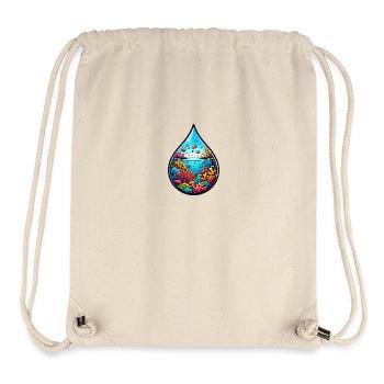 Ocean of water drops - Stanley/Stella Recycled Gym Bag - natural - Front