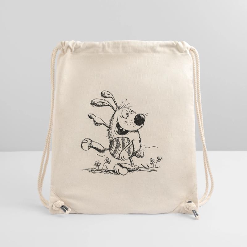 Funny easter bunny with easter egg - easter Stanley/Stella Recycled Gym Bag