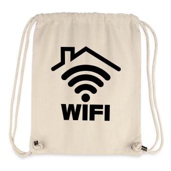 WIFI-Verbindung im Haus - Stanley/Stella recycelter Gym Bag - Naturweiß - Vorne