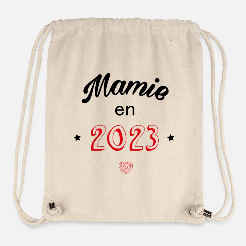 Mamie en 2023 - Sac à cordon recyclé Stanley/Stella - blanc naturel