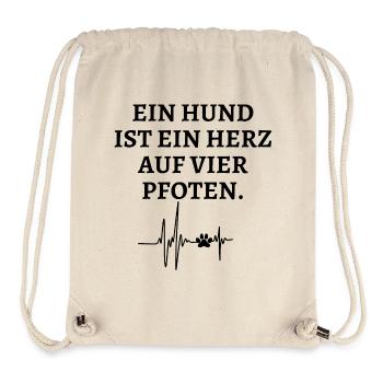 Schöner Hundespruch - Stanley/Stella recycelter Gym Bag - Naturweiß - Vorne