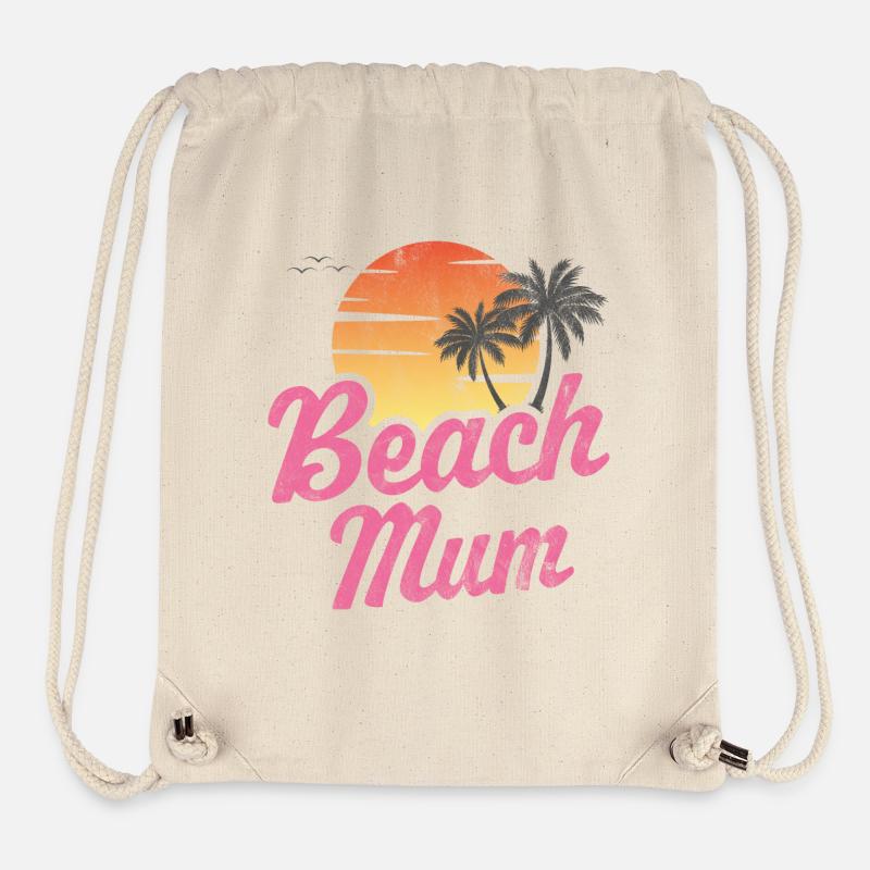 Beach Mum - Stanley/Stella Recycled Gym Bag - natural