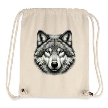Loup - Sac à cordon recyclé Stanley/Stella - blanc naturel - Devant