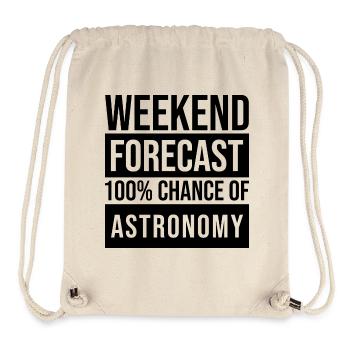 Astronomie - Stanley/Stella recycelter Gym Bag - Naturweiß - Vorne
