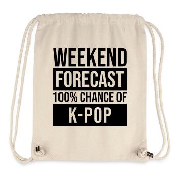 k pop - Stanley/Stella recycelter Gym Bag - Naturweiß - Vorne