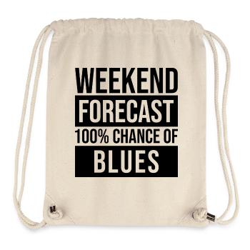 Blues - Stanley/Stella recycelter Gym Bag - Naturweiß - Vorne