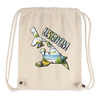 Watercolor Map of Usedom - Stanley/Stella Recycled Gym Bag - natural - Front