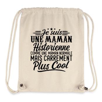 Historikerin Mama: normal, aber knallharter - Stanley/Stella recycelter Gym Bag - Naturweiß - Vorne