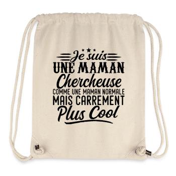 Forscher-Mama: Normal, aber knallharter - Stanley/Stella recycelter Gym Bag - Naturweiß - Vorne