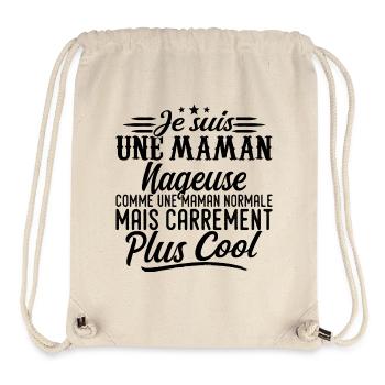 Mother Swimmer: normal, aber knallharter - Stanley/Stella recycelter Gym Bag - Naturweiß - Vorne