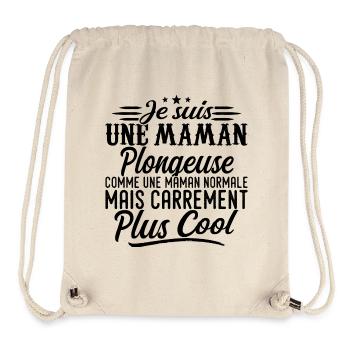 Tauchende Mama: normal, aber knallharter - Stanley/Stella recycelter Gym Bag - Naturweiß - Vorne