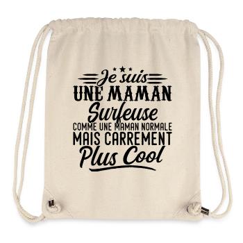 Surfer Mom: normal, aber knallharter - Stanley/Stella recycelter Gym Bag - Naturweiß - Vorne