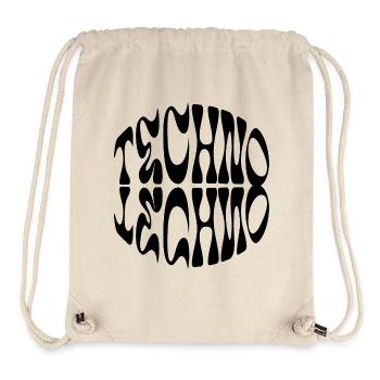 Techno Liquid Logo-Design - Stanley/Stella recycelter Gym Bag - Naturweiß - Vorne