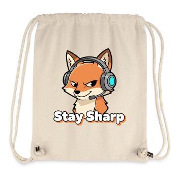 StaySharp Fuchs Headset - Stanley/Stella recycelter Gym Bag - Naturweiß - Vorne