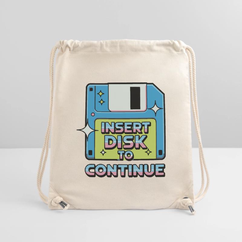 Y2K Retro – Insert Disk to Continue Stanley/Stella recycelter Gym Bag