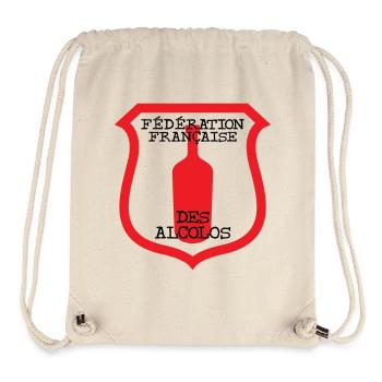 Französische Föderation von Alcolos - Stanley/Stella recycelter Gym Bag - Naturweiß - Vorne