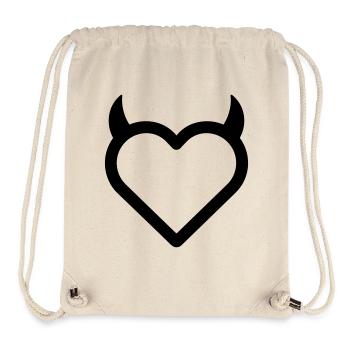 Demon Heart - Stanley/Stella Recycled Gym Bag - natural - Front