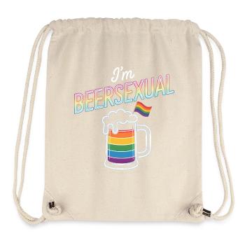 I'm Beersexual - Cool Beer Logo - Stanley/Stella Recycled Gym Bag - natural - Front