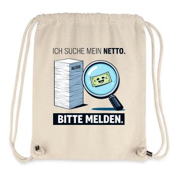 Je cherche mon filet - Sac à cordon recyclé Stanley/Stella - blanc naturel - Devant