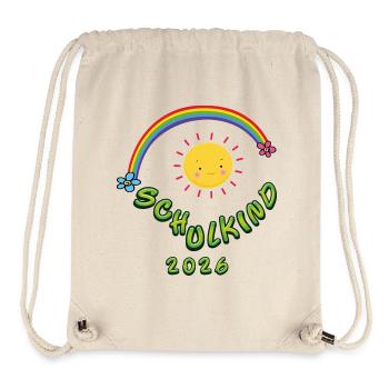 Sonnenschein Schulkind 2026 - Stanley/Stella recycelter Gym Bag - Naturweiß - Vorne