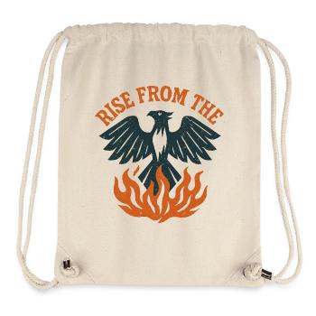 Flames Reborn: Flug des reinen Phönix - Stanley/Stella recycelter Gym Bag - Naturweiß - Vorne