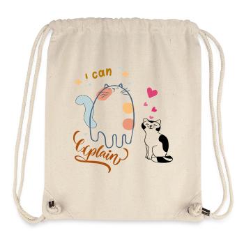Ich kann erklären  - Stanley/Stella recycelter Gym Bag - Naturweiß - Vorne
