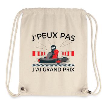 I can't I have grand prix car race - Stanley/Stella Recycled Gym Bag - natural - Front