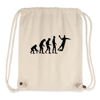 Human Evolution Handball - Stanley/Stella recycelter Gym Bag - Naturweiß - Vorne