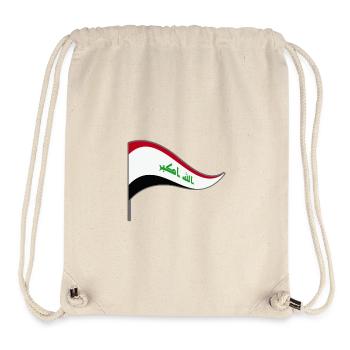 Irak Bagdad Flagge Fahne Landesfarben Fähnchen - Stanley/Stella recycelter Gym Bag - Naturweiß - Vorne