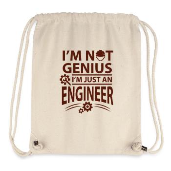 Engineer gear helmet construction wrench - Stanley/Stella Recycled Gym Bag - natural - Front