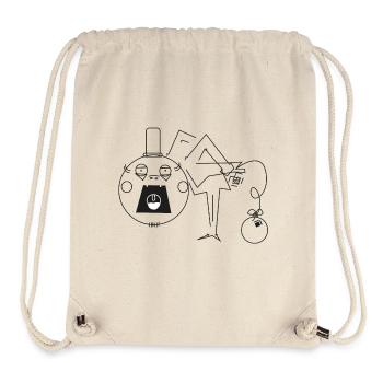 Hut Bombe - Stanley/Stella recycelter Gym Bag - Naturweiß - Vorne