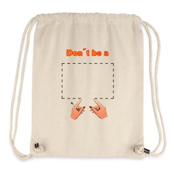 Don't be a square! Pulp Fiction - movie quote - Stanley/Stella Recycled Gym Bag - natural - Front