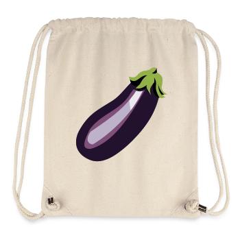 aubergine - Sac à cordon recyclé Stanley/Stella - blanc naturel - Devant