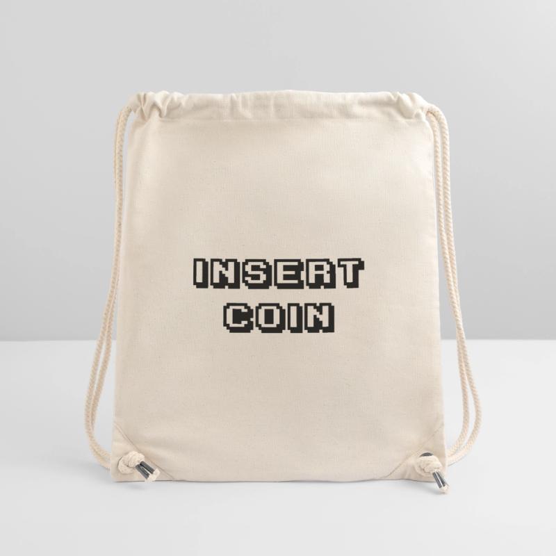 Arcade Insert Coin black Stanley/Stella Recycled Gym Bag