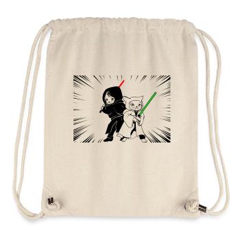Action Katzen - Stanley/Stella recycelter Gym Bag - Naturweiß - Vorne