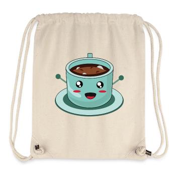 Good morning coffee cartoon - Stanley/Stella Recycled Gym Bag - natural - Front