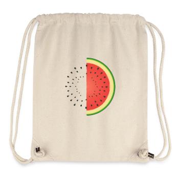 wassermelone - Stanley/Stella recycelter Gym Bag - Naturweiß - Vorne