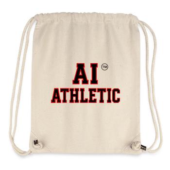 Sportliches Letterprint-Leichtathletik-T-Shirt - Stanley/Stella recycelter Gym Bag - Naturweiß - Vorne