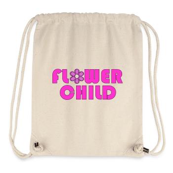 Flower Child Neon Logo Tee - Stanley/Stella Recycled Gym Bag - natural - Front