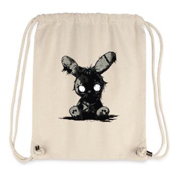 Cute Creepy Rabbit - Stanley/Stella Recycled Gym Bag - natural - Front